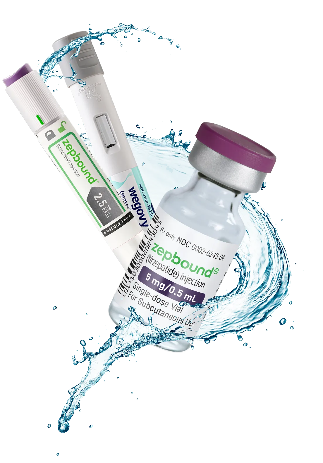 Ozempic and Wegovy with Semaglutide vial