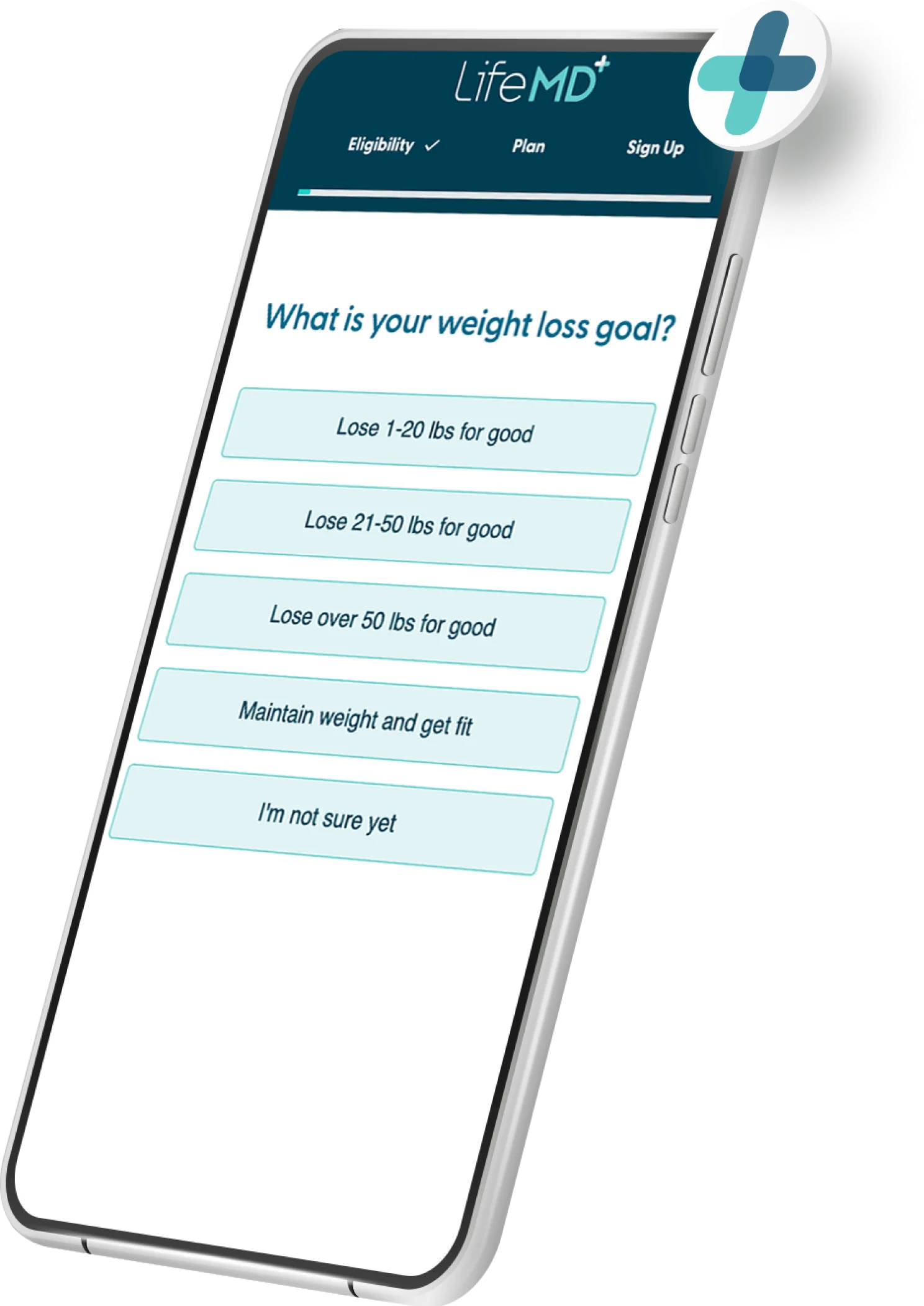 Mobile weight loss questionare